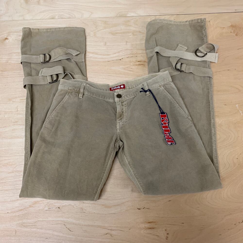 Miss Sixty Killah Women's Micro Suede Cargo Pants Sz 29